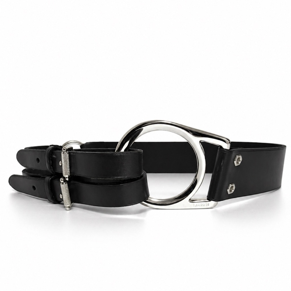 Ralph Lauren Wide Leather Statement Belt